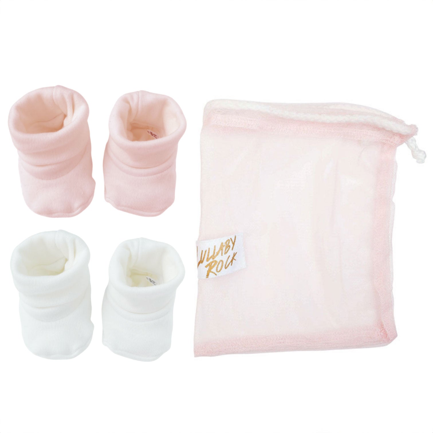 Ribbed Booty Giftset: 2 Sets of Booties & Drawstring Bag – 3 Colourways
