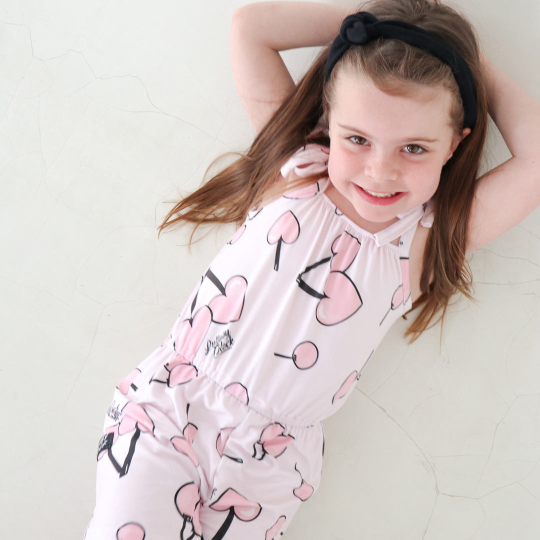 Cherry-tie Romper