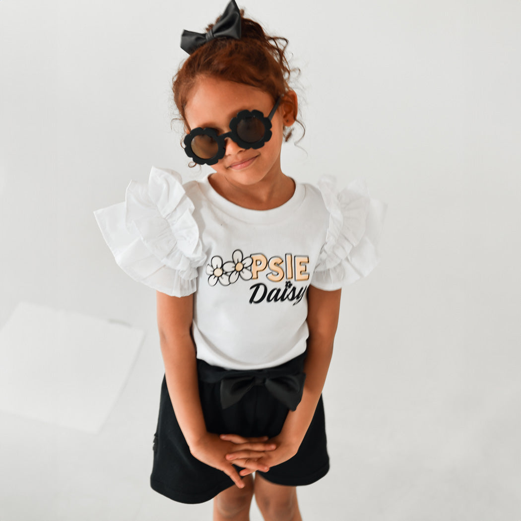 Oopsie Daisy - Ruffle tee/ bodyvest