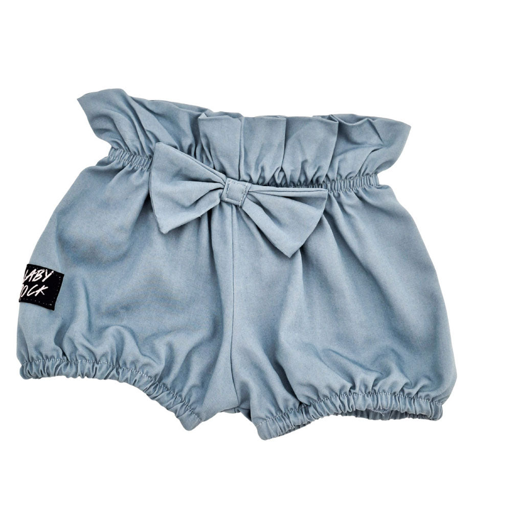 Baby Blue’s Ruffle Set - Top, Bow, Bloomers