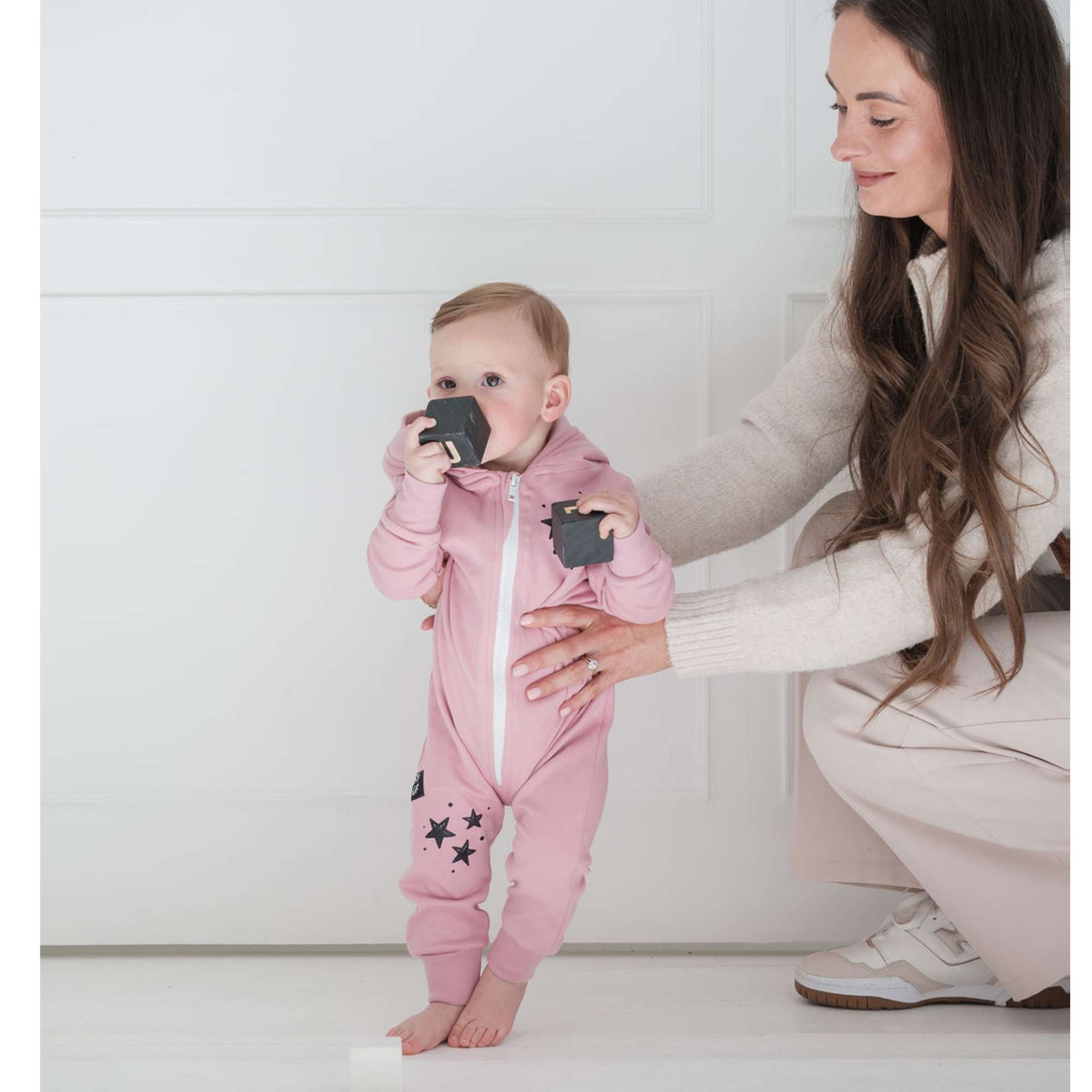 Zip-up Onesie with Hood – To The Moon & Back