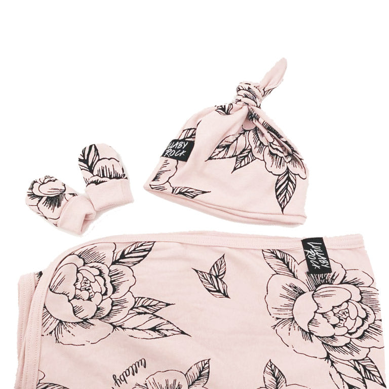 Peony Swaddle Set