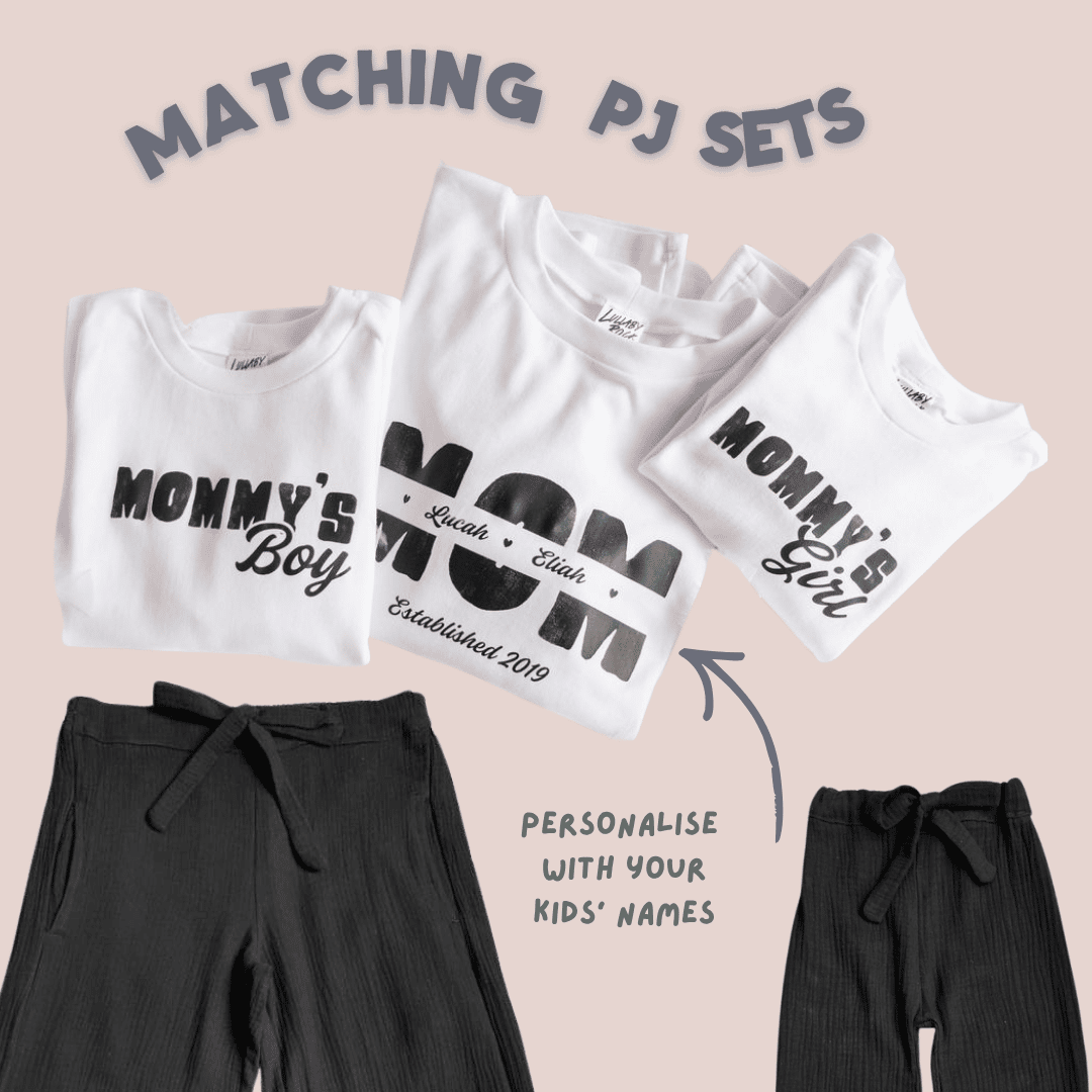 MOMMY'S Girl/ Boy PJ set