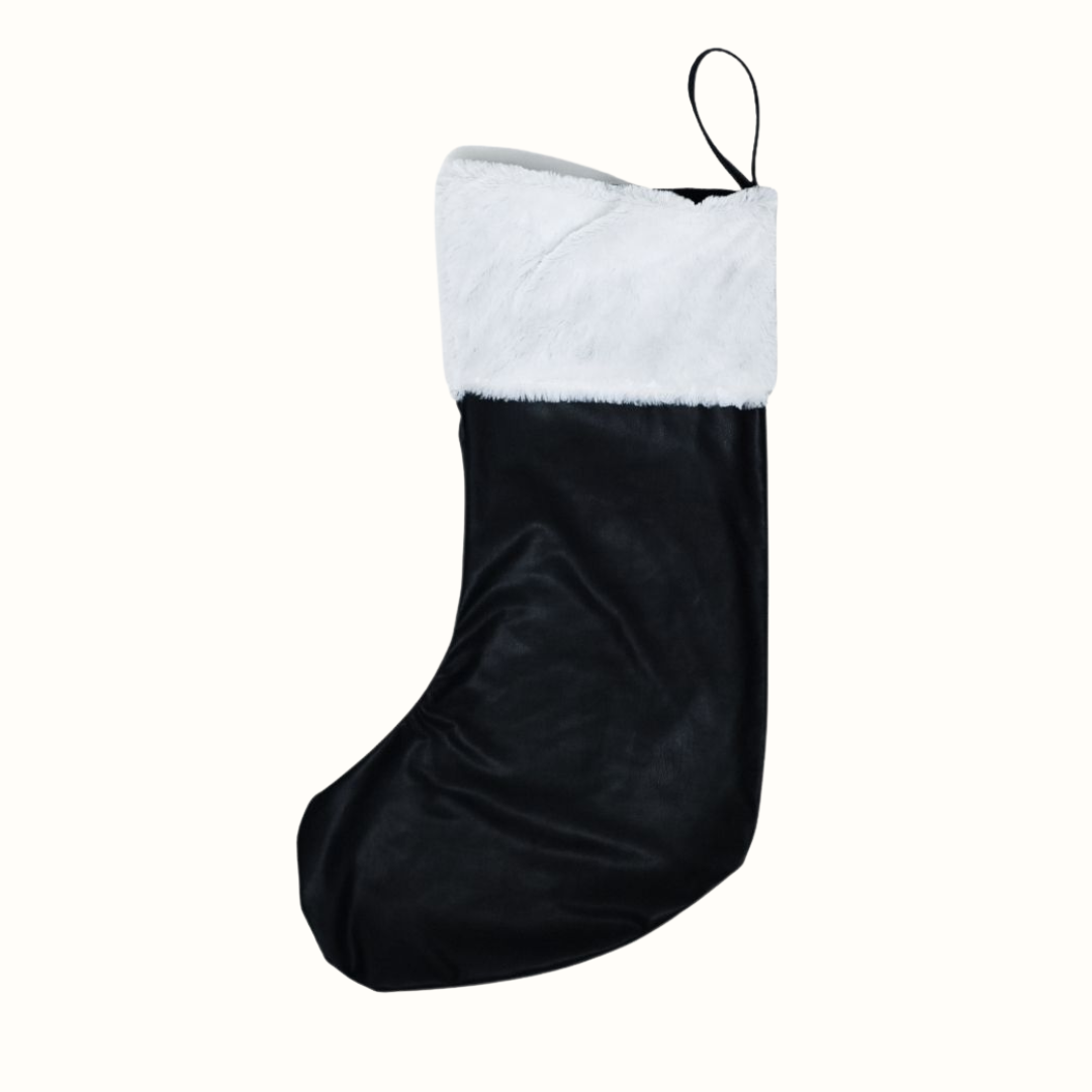 leather Christmas stocking