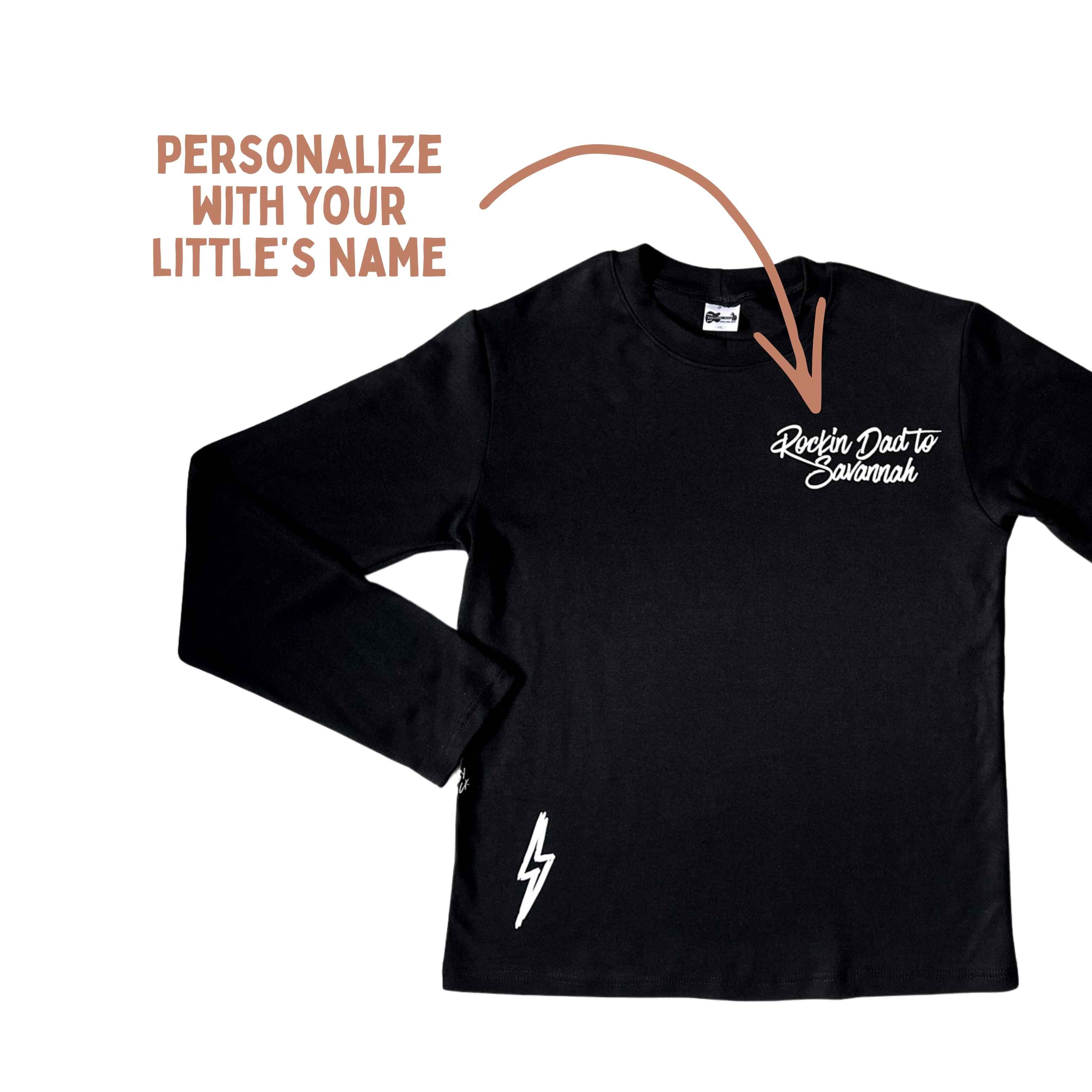 Rockin Dad to-Personalized Top