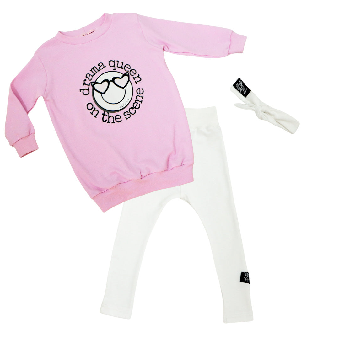 Drama Queen Set- Sweatshirt+bow+leggings