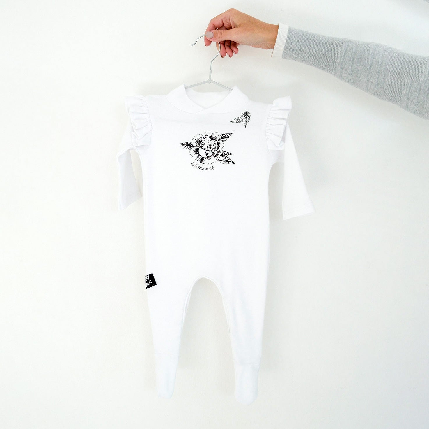 Sweet Peonie Frill - Footed Frilled Onesie