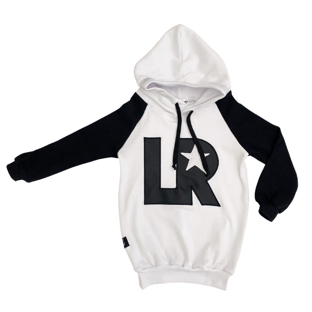 HOME / BOYS / BOYS WINTER LR Classic Hoodie with Faux leather detail
