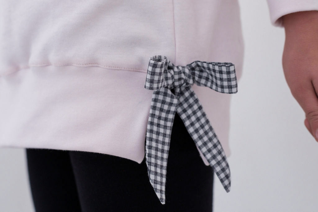 Personalised Gingham Bow top