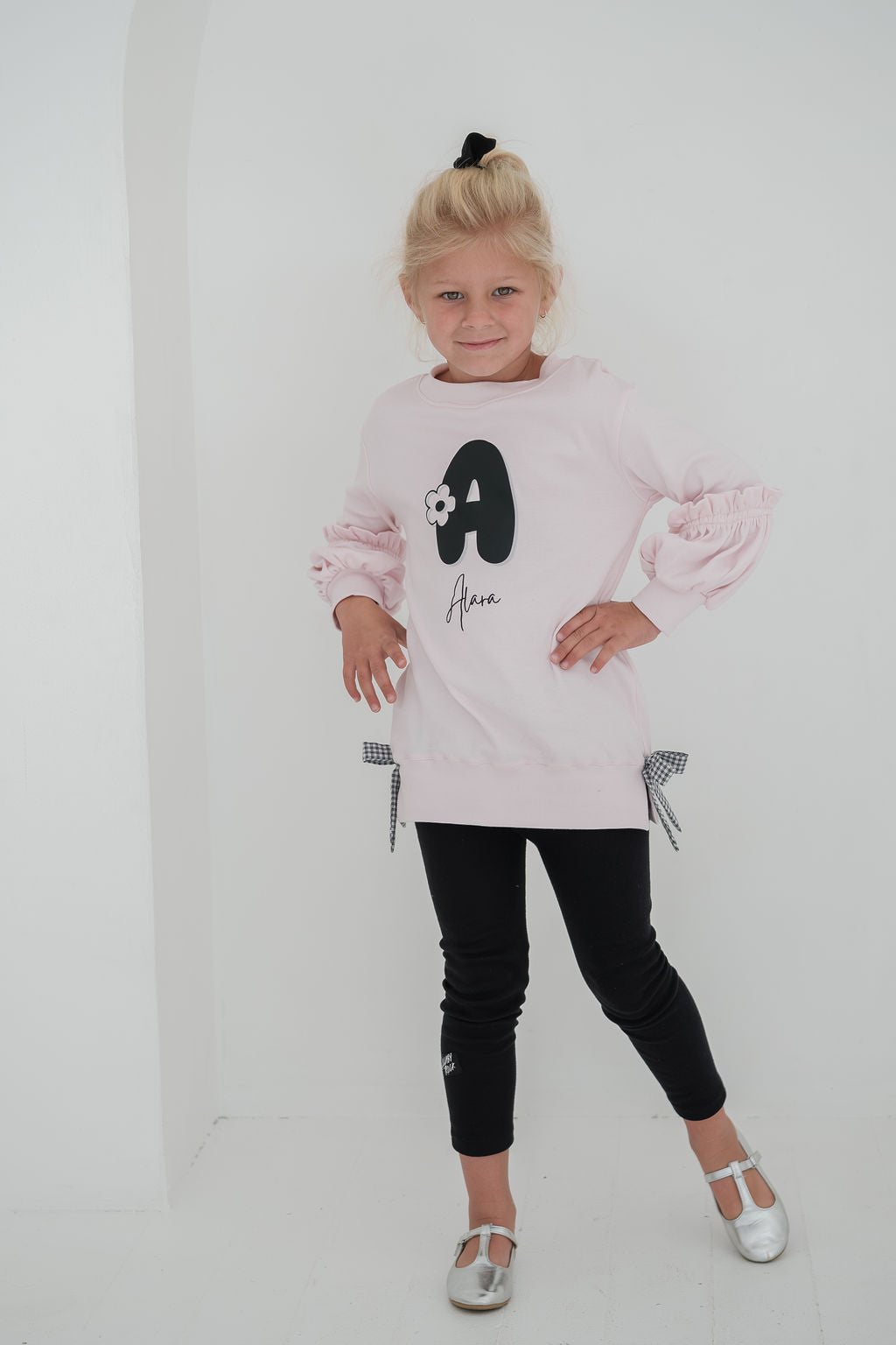 Personalised Gingham Bow top