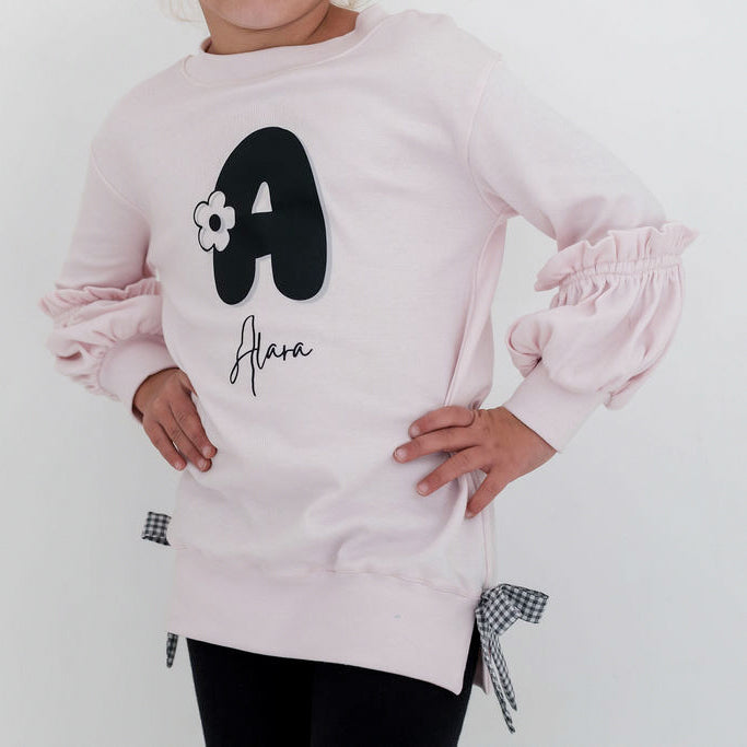 Personalised Gingham Bow top