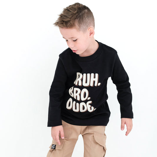 BRUH, BRO, DUDE - Long sleeve top / bodyvest