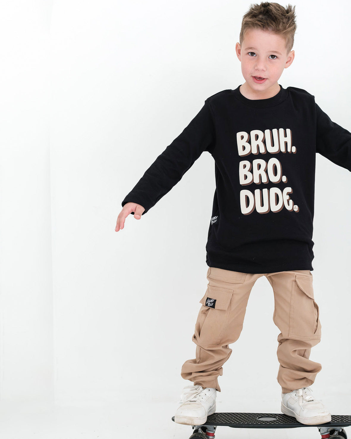 BRUH, BRO, DUDE - Long sleeve top / bodyvest
