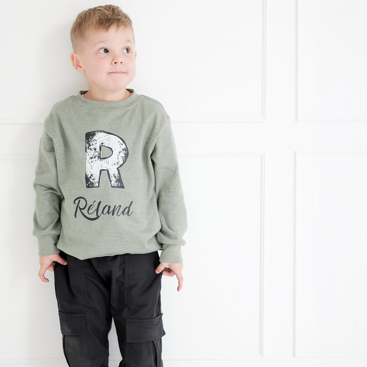 Personalised Olive green Sweater top