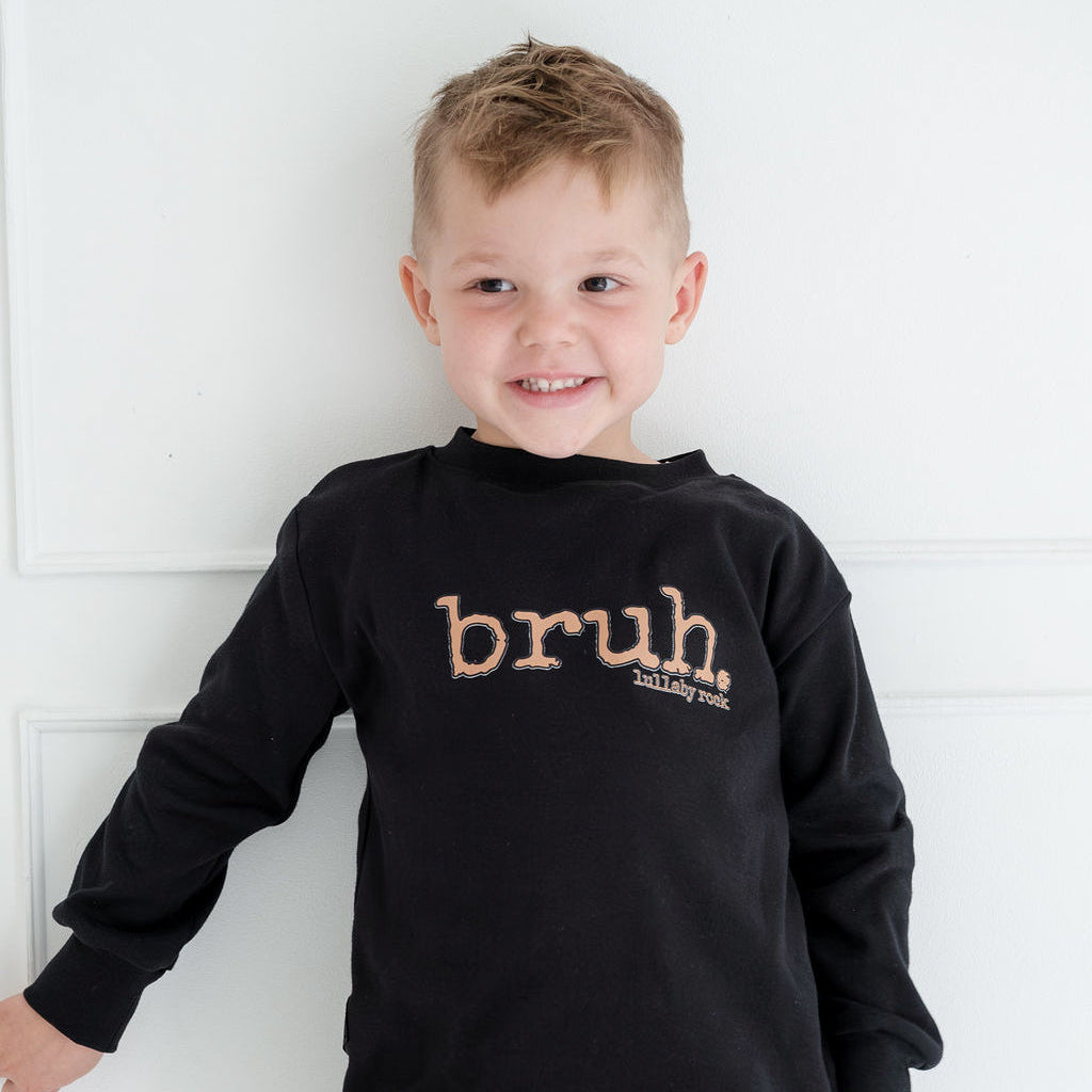 Bruh Sweatshirt in Black