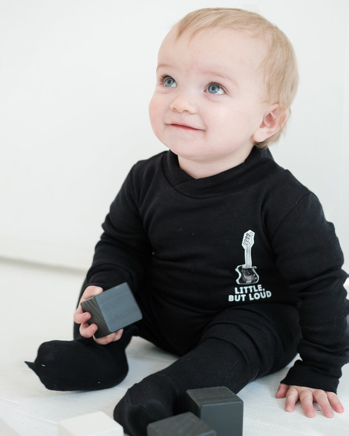 Little but loud - Footed Onesie