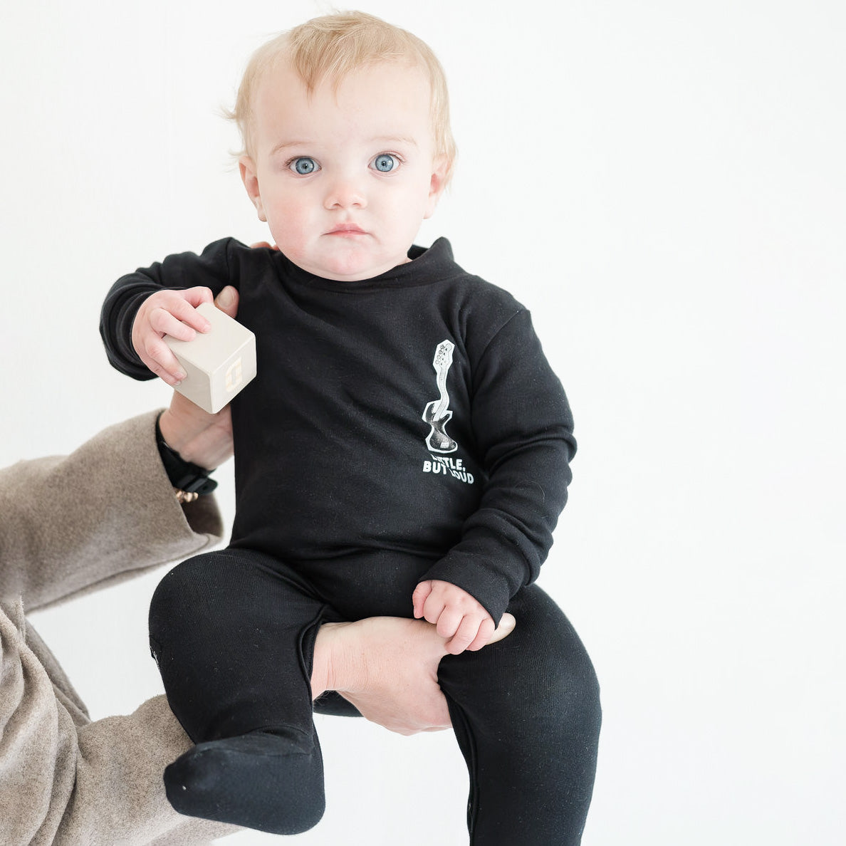 Little but loud - Footed Onesie