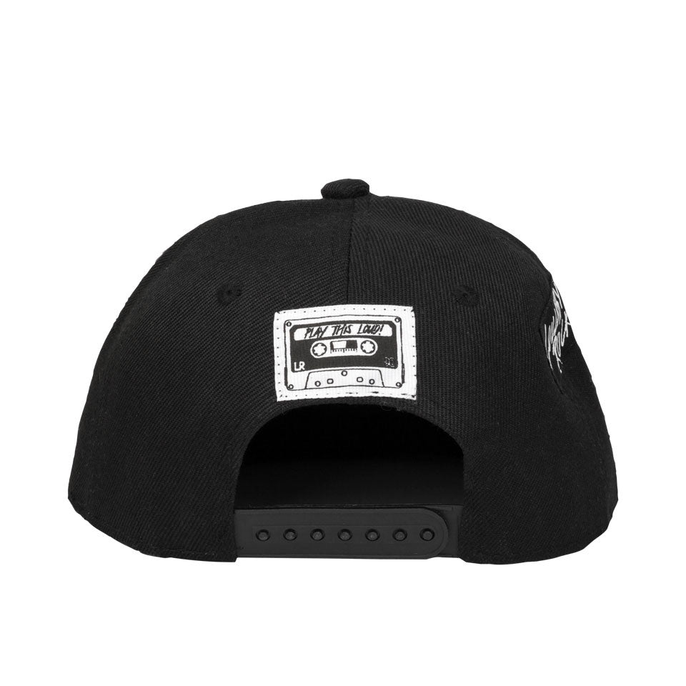 LR Logo Flat Peak Cap – Black