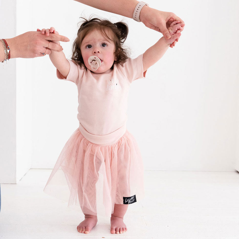 Mini-graphic onesies & Vests – Blush – Little Darling