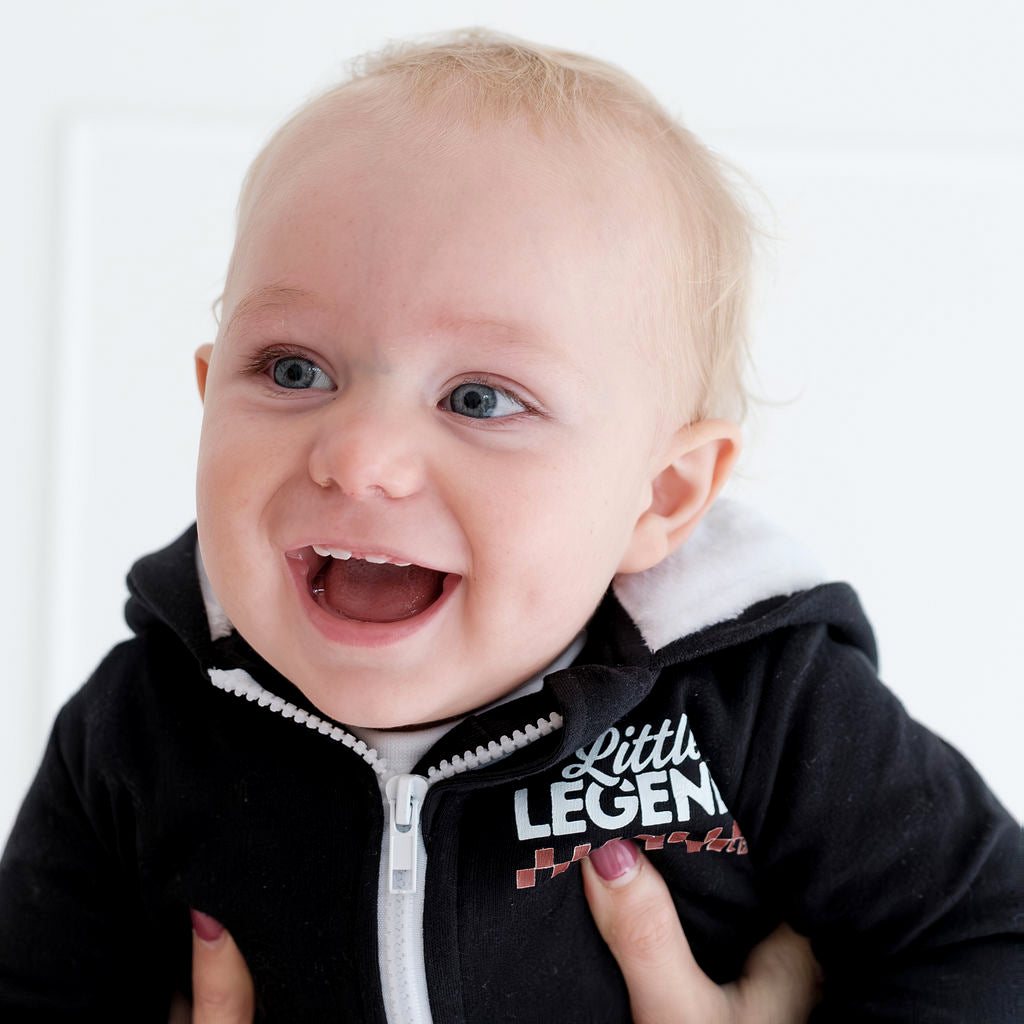 Zip-up Onesie with Hood – Little but Legendary