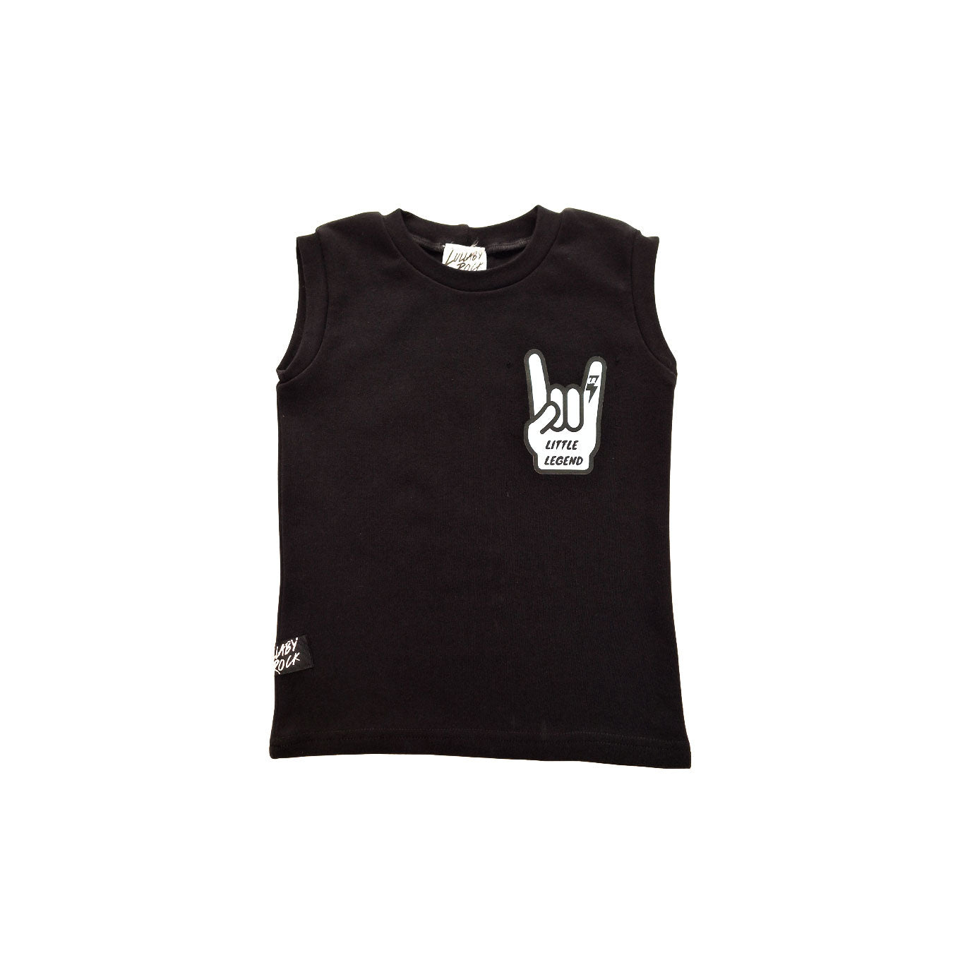 Mini graphic Onesies Vests Black Little Legend Lullaby Rock mini-graphic-onesies-vests-black-little-legend-lullaby-rock