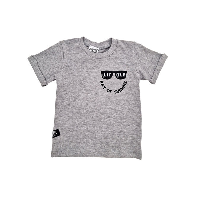 Mini-graphic onesies & t-shirts – Grey Little Ray Of Sunshine