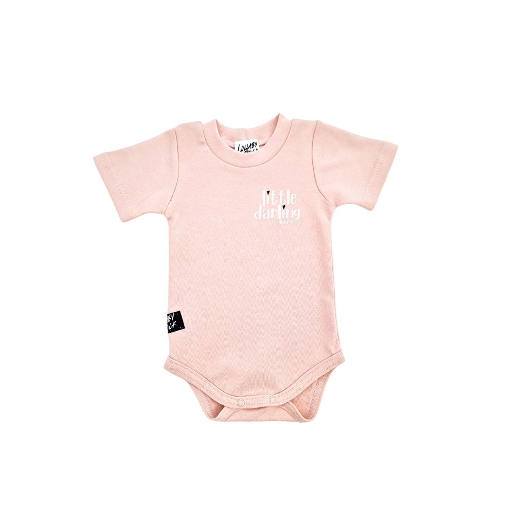 Mini-graphic onesies & Vests – Blush – Little Darling