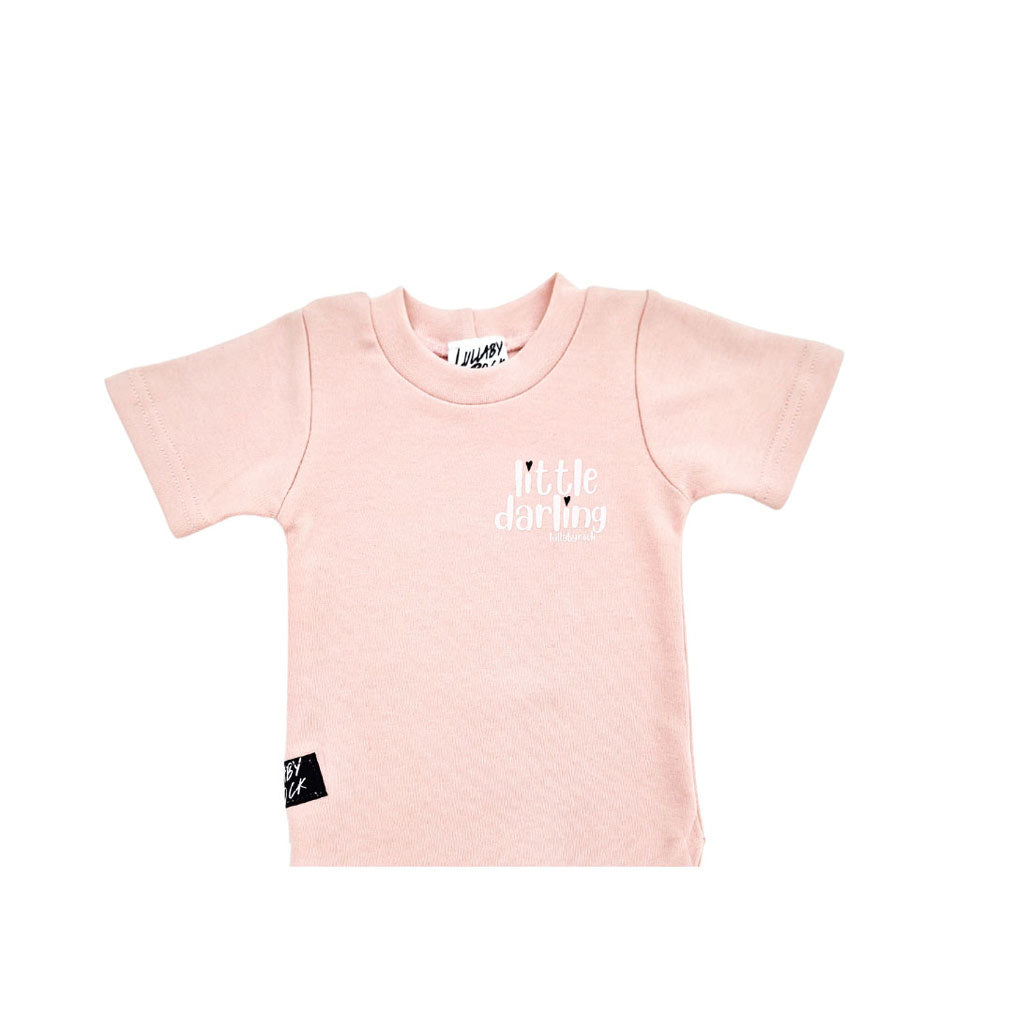 Mini-graphic onesies & Vests – Blush – Little Darling