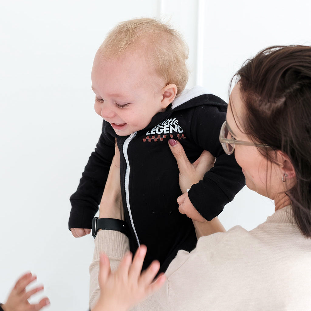 Zip-up Onesie with Hood – Little but Legendary
