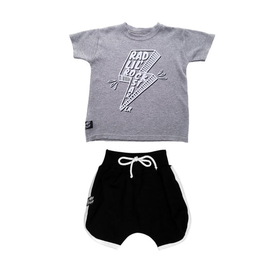 Rad Lil Rockstar Onesie/Tee + Retro Shorts