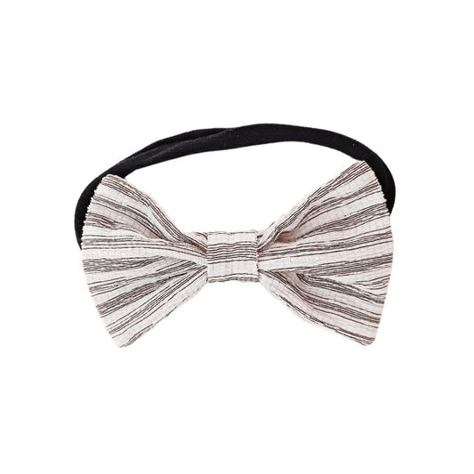 Monochrome stripe Bow Headband