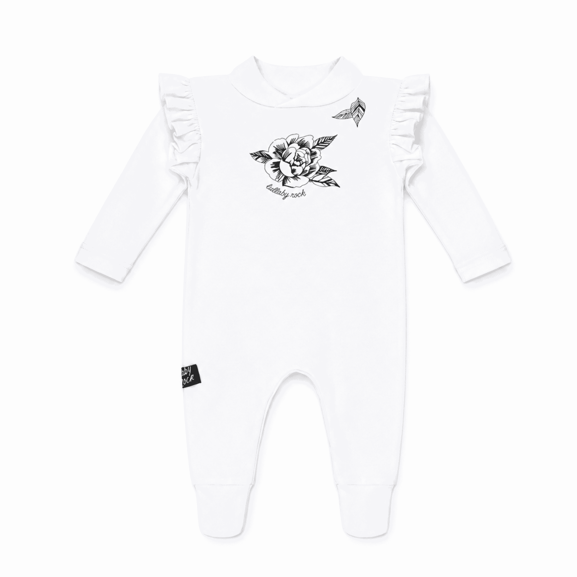Sweet Peonie Frill - Footed Frilled Onesie