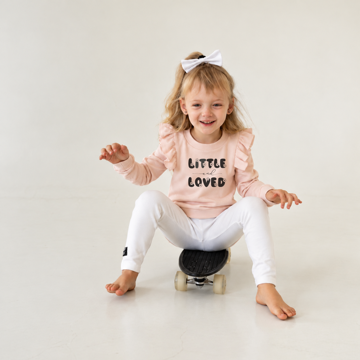 Little & Loved  white tights Set