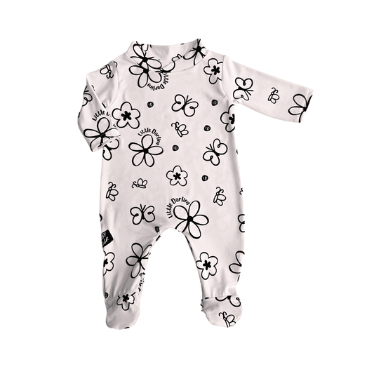 Little Daisy- Onesie in light stone