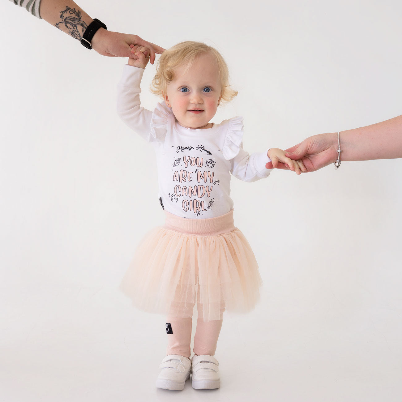 Tutu Skinny Tights in blush