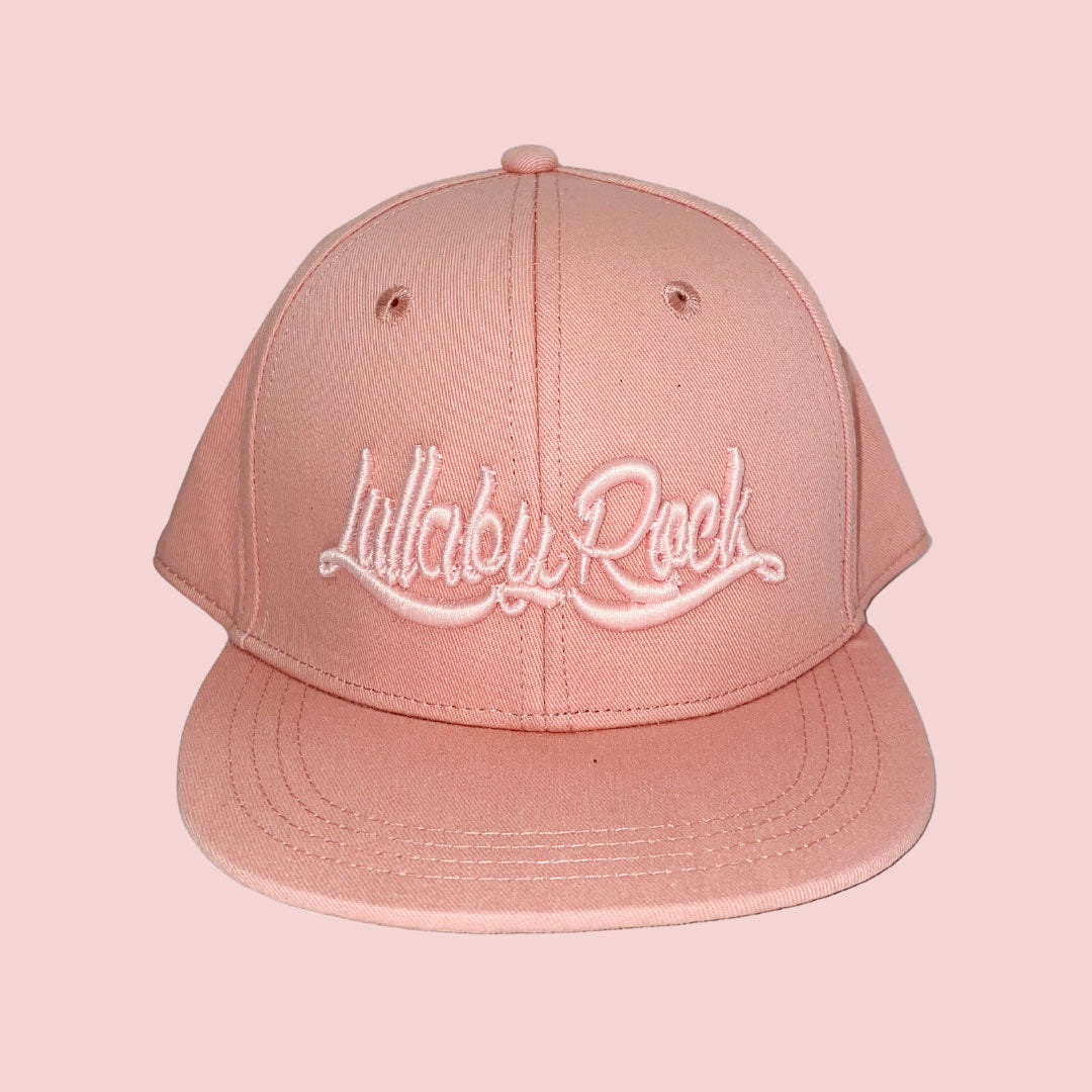 LR Logo Flat Peak Cap – Pink