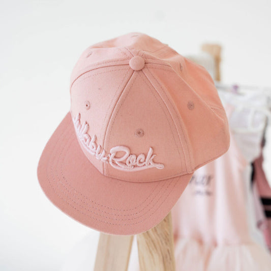 LR Logo Flat Peak Cap – Pink