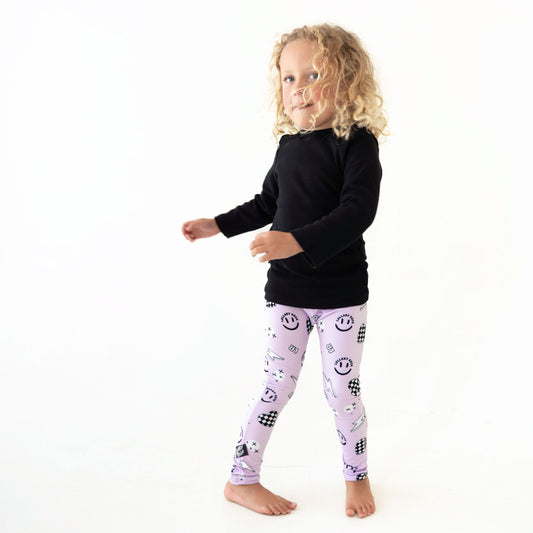 Good Vibes Skinny Leggings in Lilac