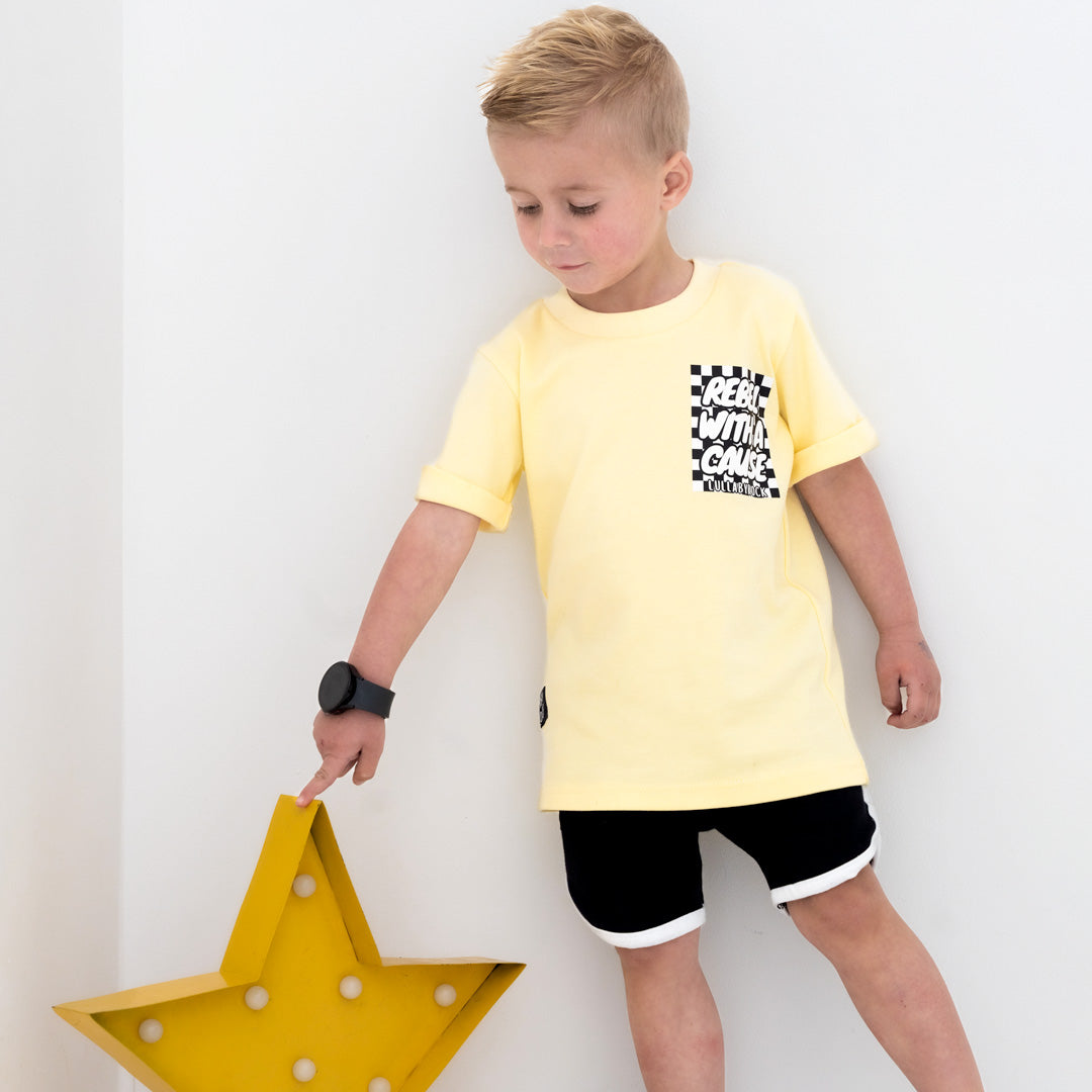 Rebel With A Cause Body vest/Tee + Retro Shorts set