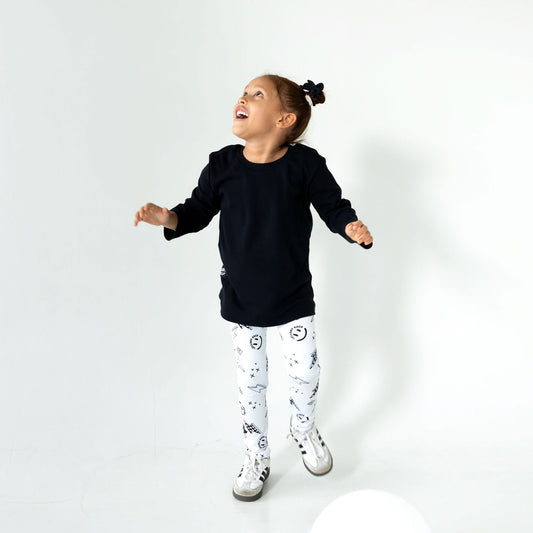 Good Vibes Skinny Leggings in White