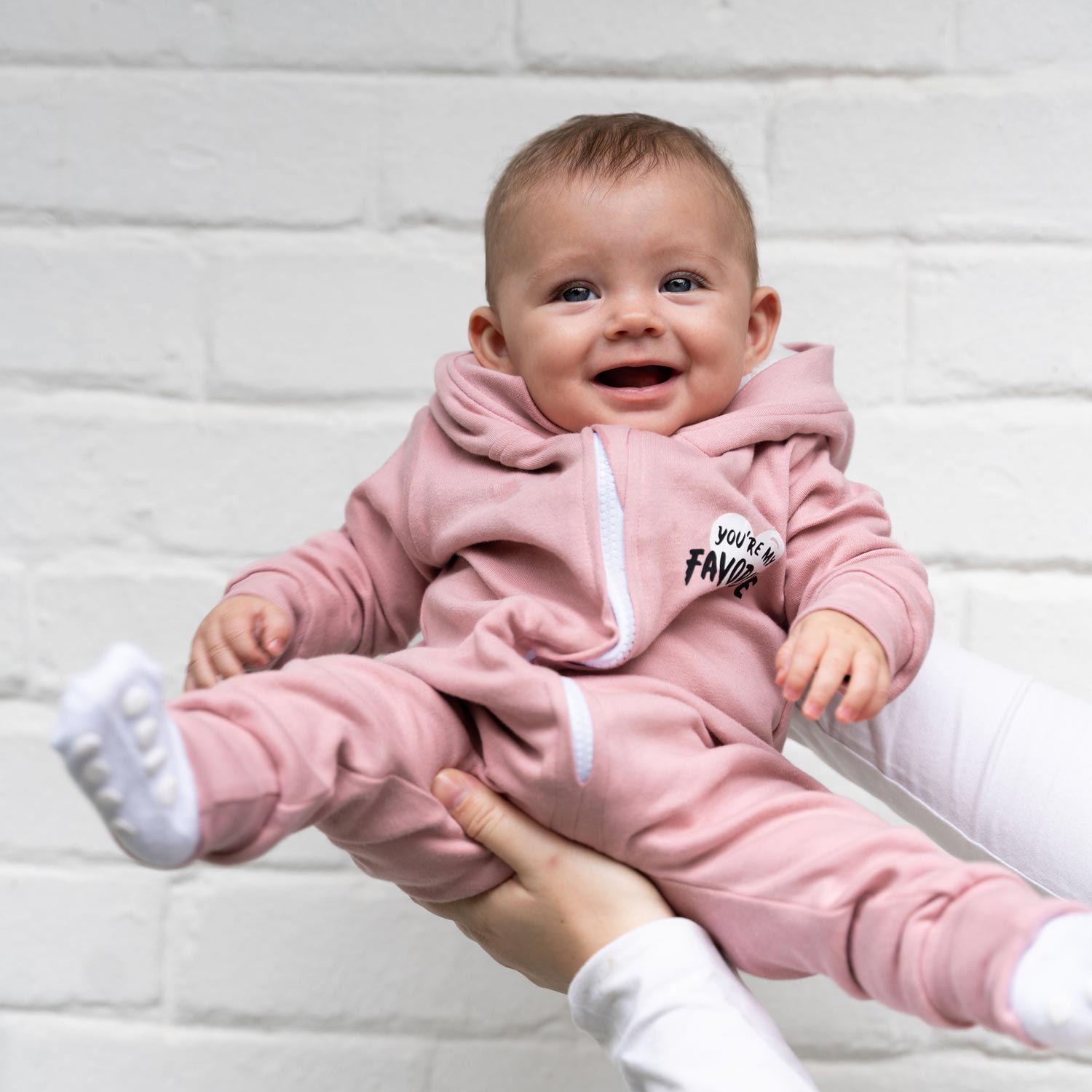 Zip-up Onesie with Hood – You are my Fav