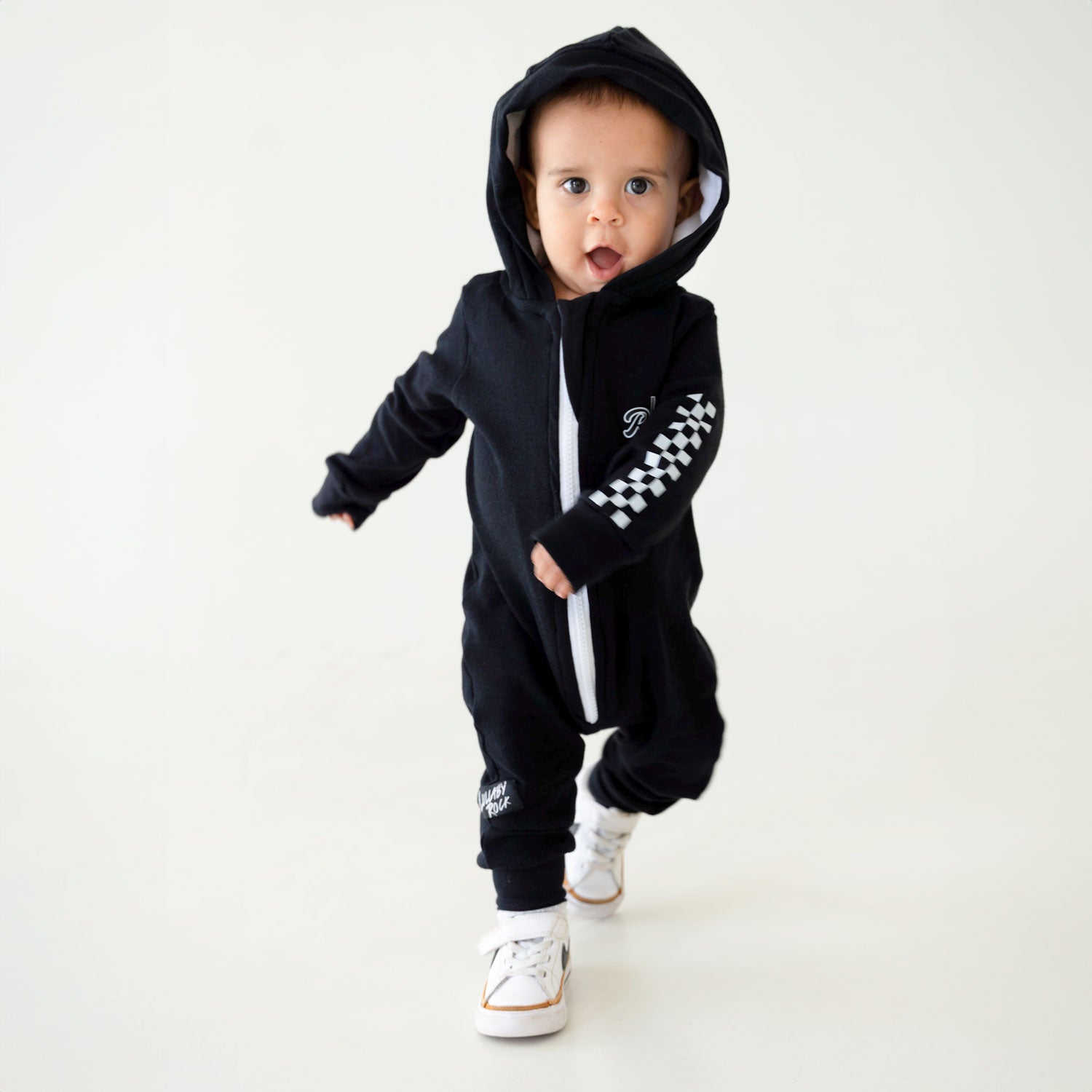 Zip-up Onesie with Hood – Rad Little Lacer