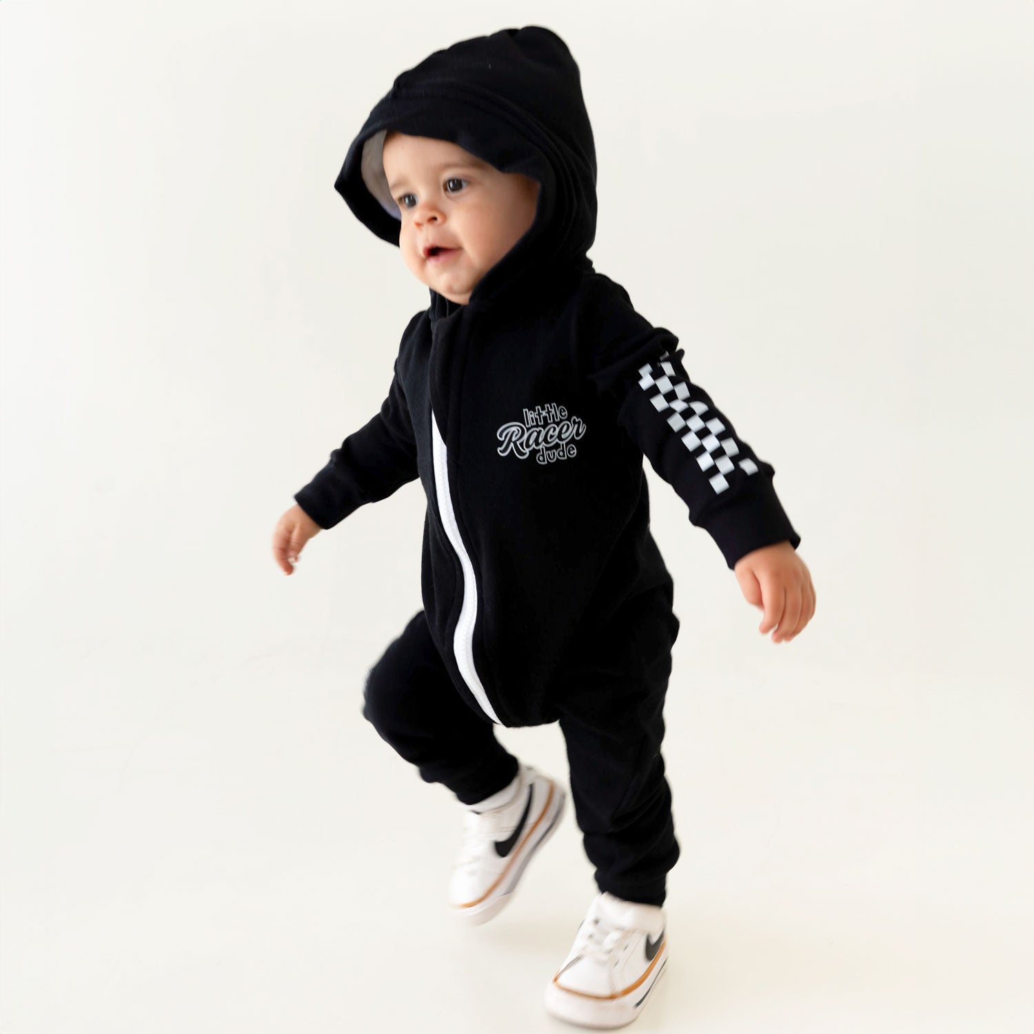 Zip-up Onesie with Hood – Rad Little Lacer